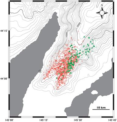 Stereotypical diel movement and dive pattern of male sperm whales in a submarine canyon revealed by land-based and bio-logging surveys
